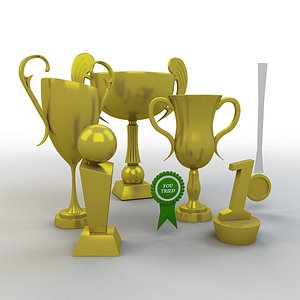 Cartoon Prize Cups Set