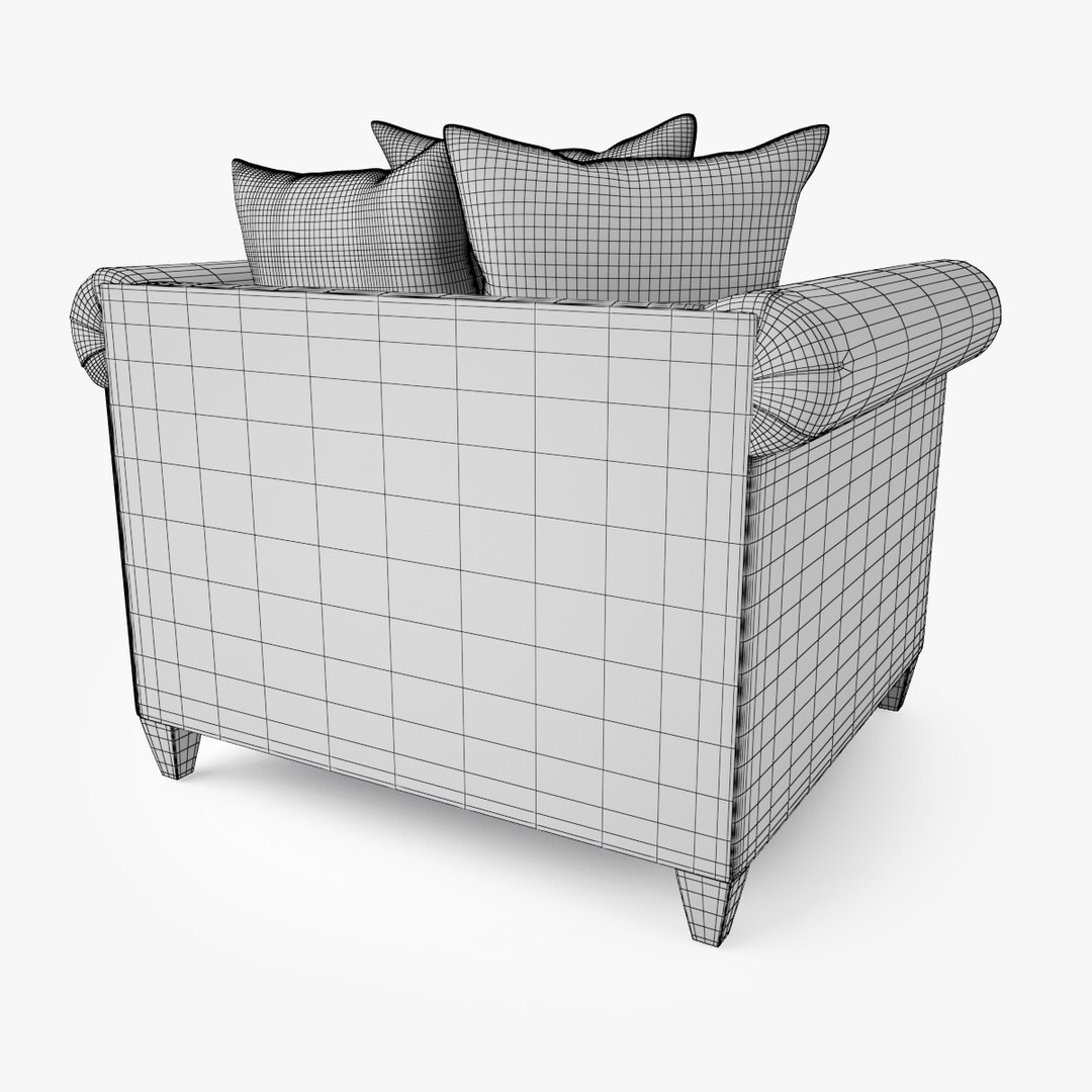 3d crate barrel durham chair