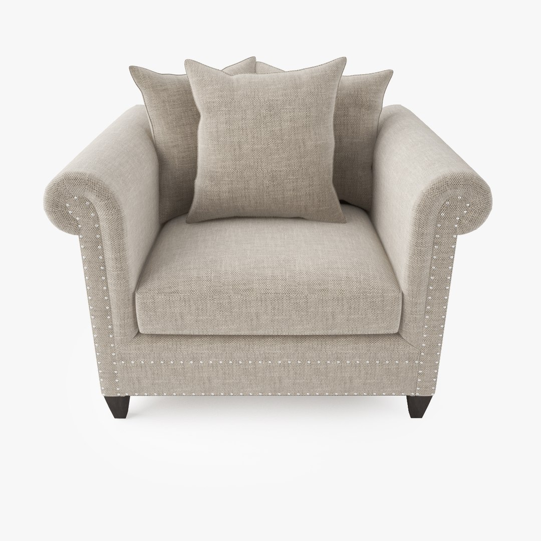 3d crate barrel durham chair