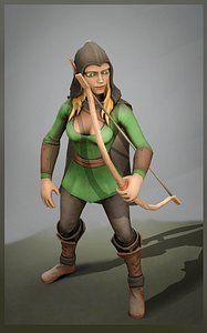 3D fantasy character