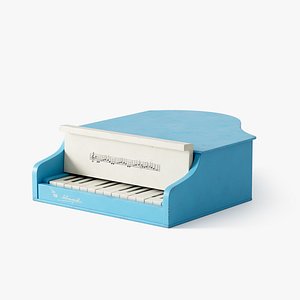 Old Toy Piano PBR 3D model