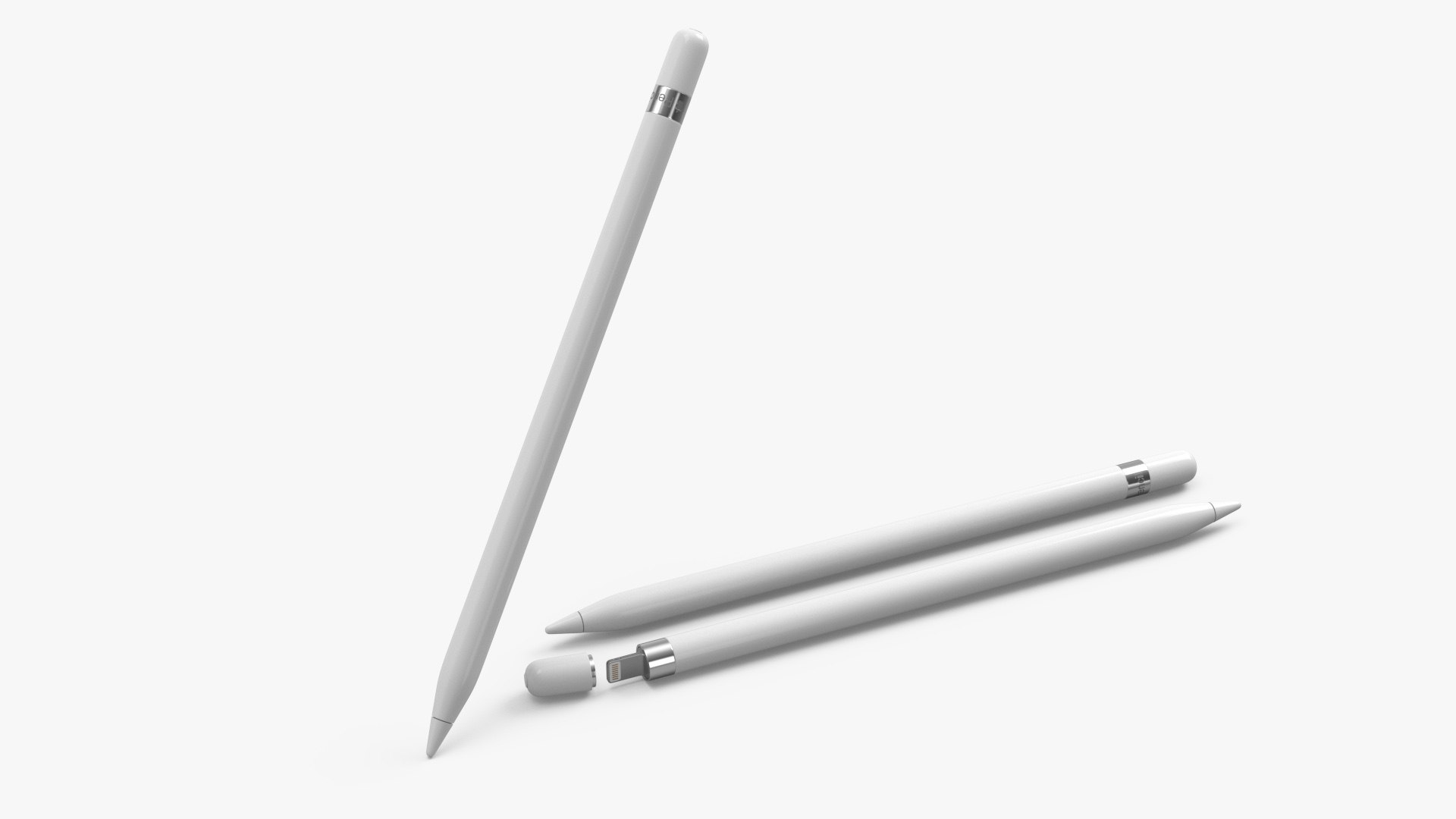 Apple Pencil 3D model preview