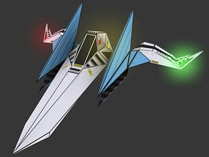 3d model of arwing star - fox