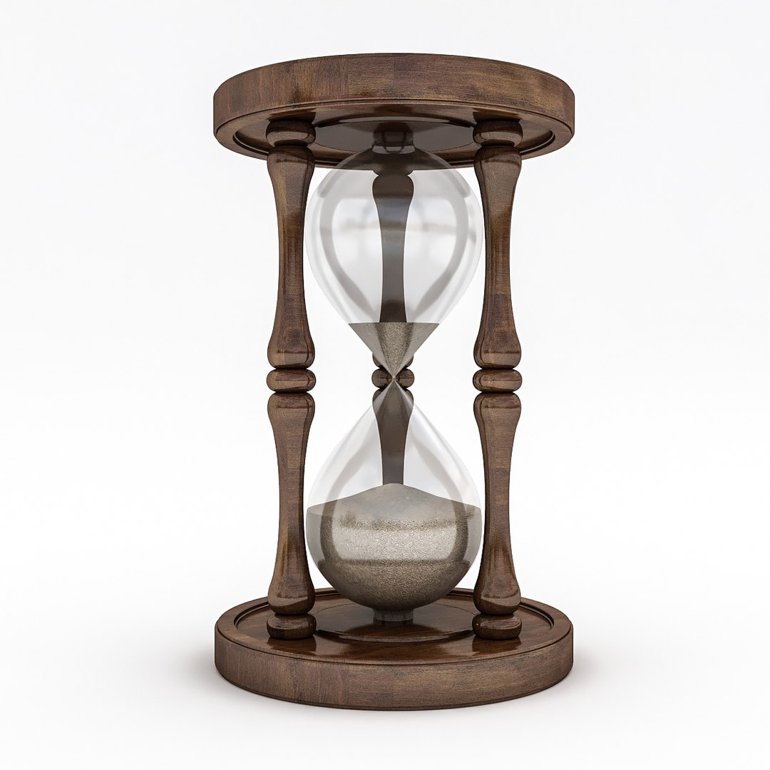 3d Hourglass Glass Hour Turbosquid 1539859 