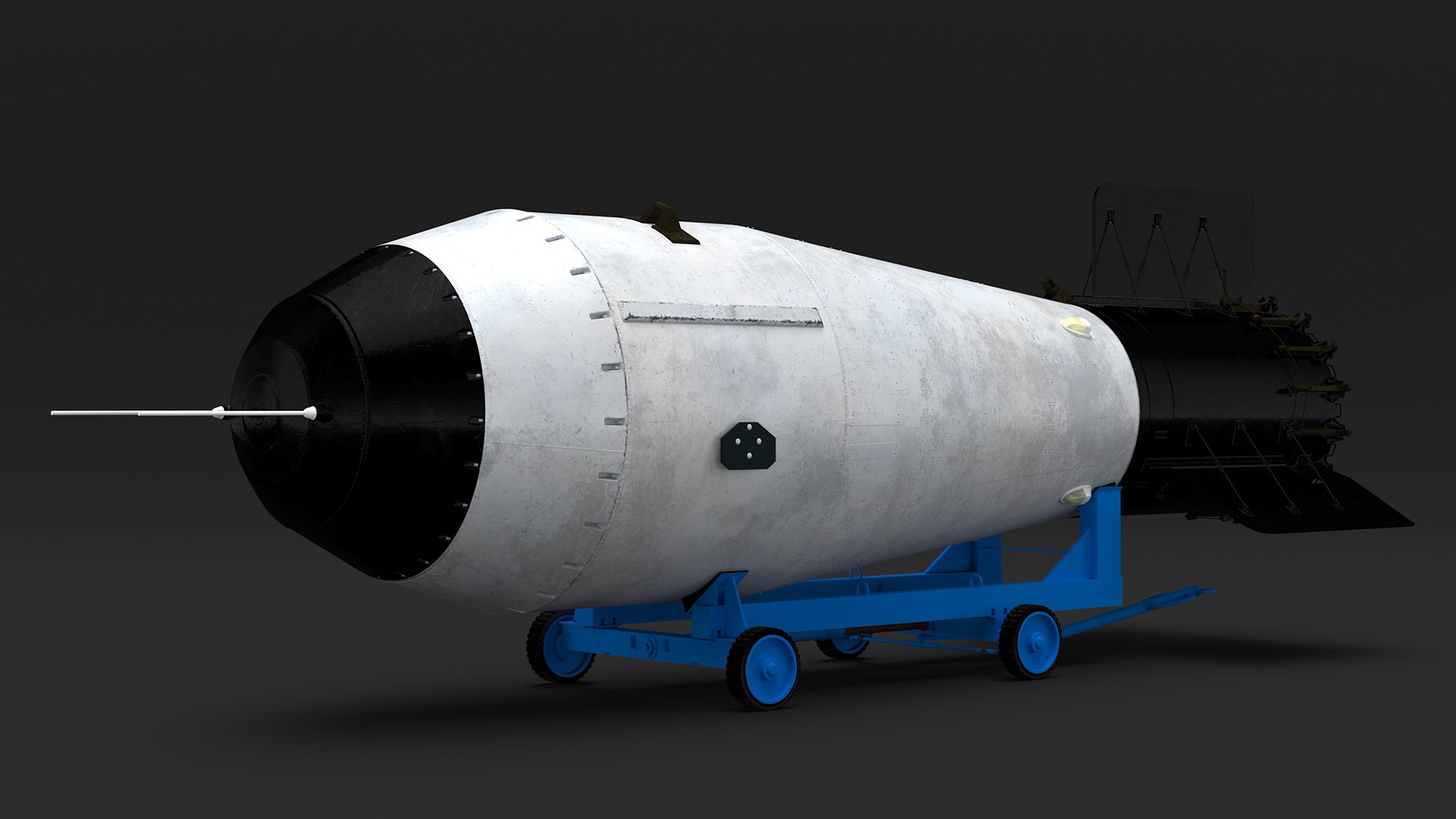 Tsar Bomba AN602 on Cart 3D model - TurboSquid 2061184