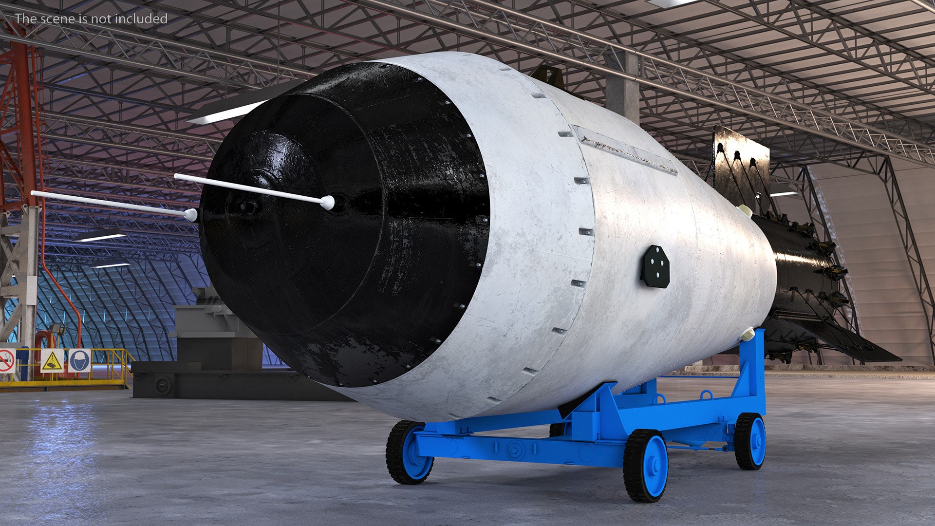 Tsar Bomba AN602 on Cart 3D model - TurboSquid 2061184