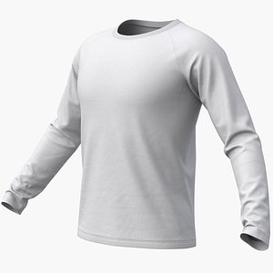 realistic raglan t-shirt long model