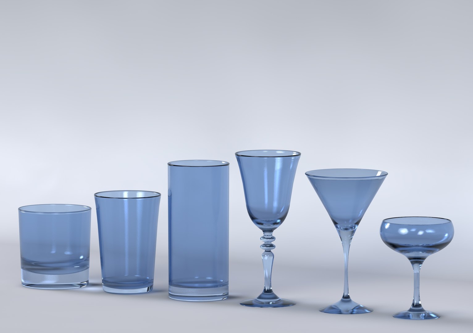 COCKTAIL GLASSWARE 3D model - TurboSquid 2008651