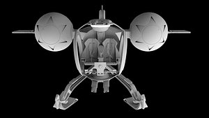 bubbleship bubble ship 3d obj