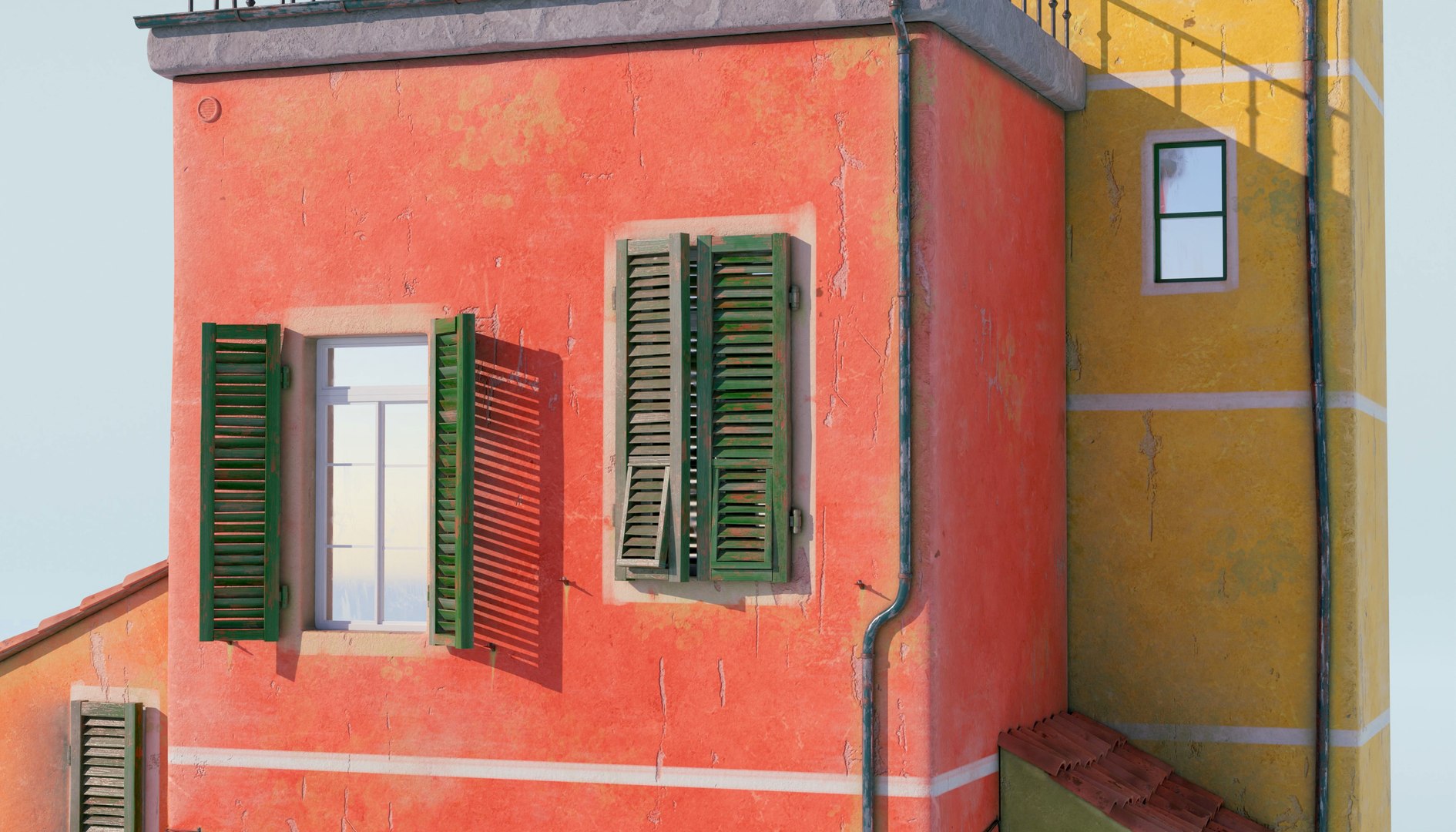 3D Italian Building Architecture Set - TurboSquid 2114564