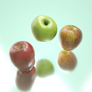 photorealistic apples 3D