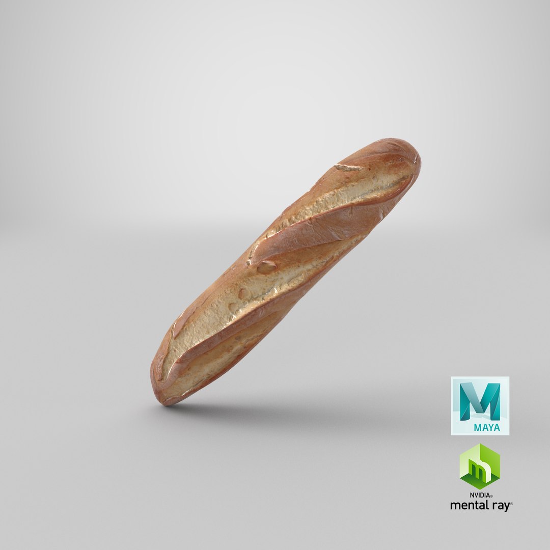 french bread baguette 3D https://p.turbosquid.com/ts-thumb/3M/5D2lvK/n7cSckjS/stemcell_maya_mental_ray_render/png/1573588383/1920x1080/fit_q87/a87f724e68a55a5569ace8273df6b2105bf245eb/stemcell_maya_mental_ray_render.jpg