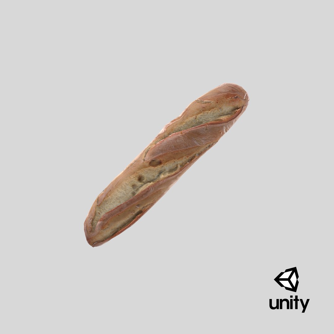 french bread baguette 3D https://p.turbosquid.com/ts-thumb/3M/5D2lvK/xDfY5Ifp/stemcell_unity_render/png/1573588359/1920x1080/fit_q87/c1832638cff74b5e631ec0229258eafb787670a2/stemcell_unity_render.jpg