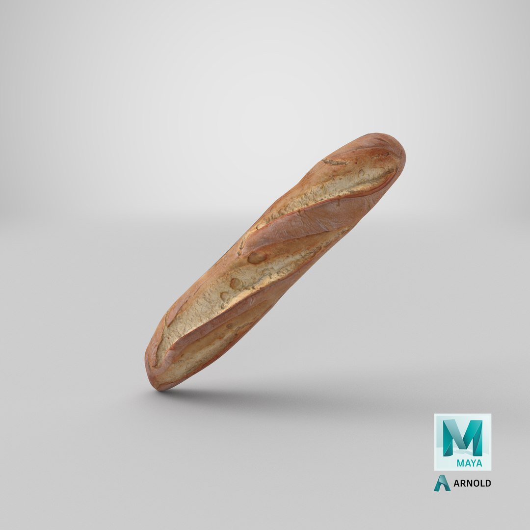 french bread baguette 3D https://p.turbosquid.com/ts-thumb/3M/5D2lvK/zRpkSBMD/stemcell_maya_arnold_render/png/1573588379/1920x1080/fit_q87/f766510a87afbc3b92a53481b69980064958e7d0/stemcell_maya_arnold_render.jpg