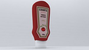 3d ketchup bottle