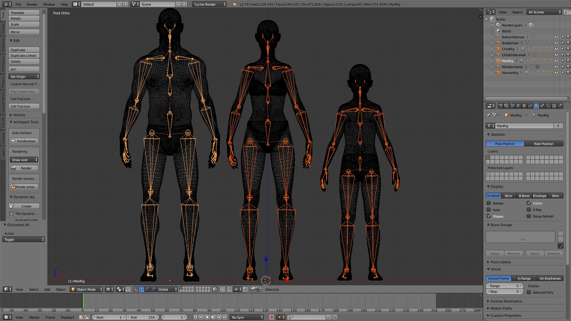 3D basemeshes rig - uvmapped - TurboSquid 1425464
