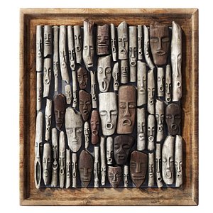 Wood panel n12 3D