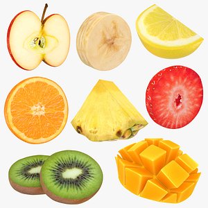 fruit slice 3D model