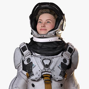 3D Elite Space Explorer Rigged Astronaut Model