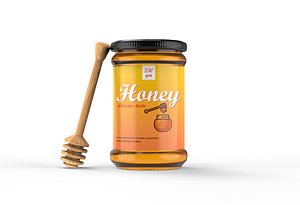 honey jar and dipper