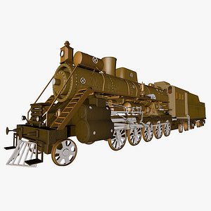 3d train locomotive model