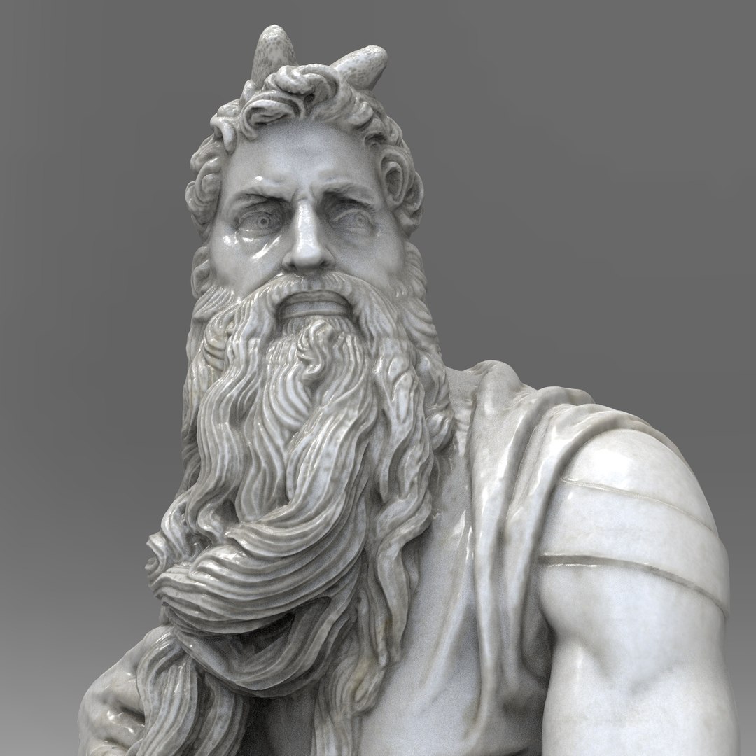 Statue Moses Michelangelo Buonarotti 3d Obj