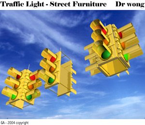 traffic light heads 3d max