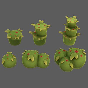 Trees Cartoon V39 3D model