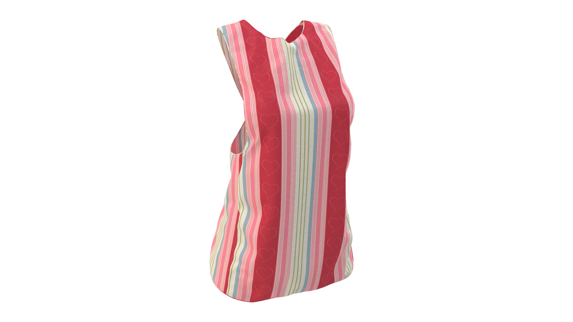 Apron cross-back 3D model - TurboSquid 1500600