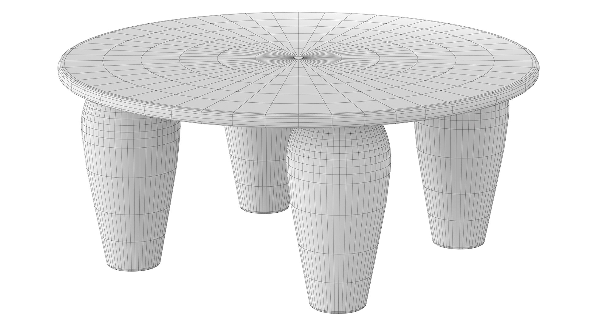 Mixed Reclaimed Wood Round Coffee Table 3D Model - TurboSquid 2122672