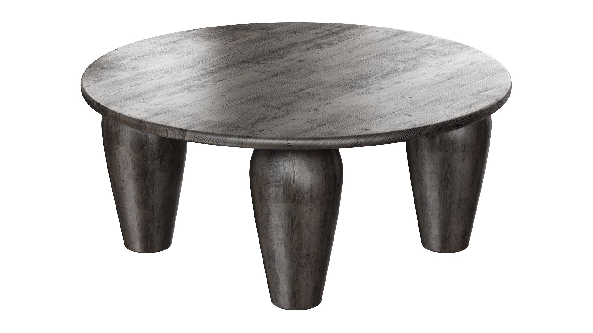 Mixed Reclaimed Wood Round Coffee Table 3D Model - TurboSquid 2122672