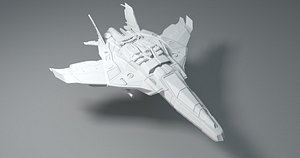 ship space spaceship 3D