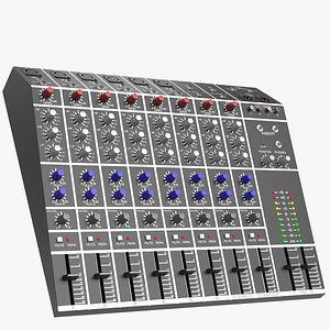 Audio mixer 2 3D model