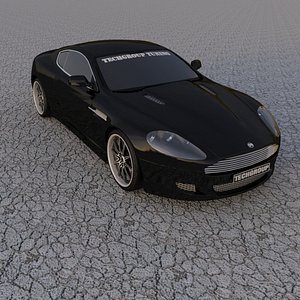 3d model aston martin dbr tuned