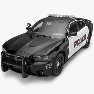 3d model dodge charger police
