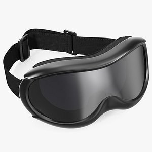 3D Black Ski Goggles