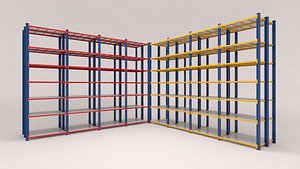 3D shelf factories warehouses stores