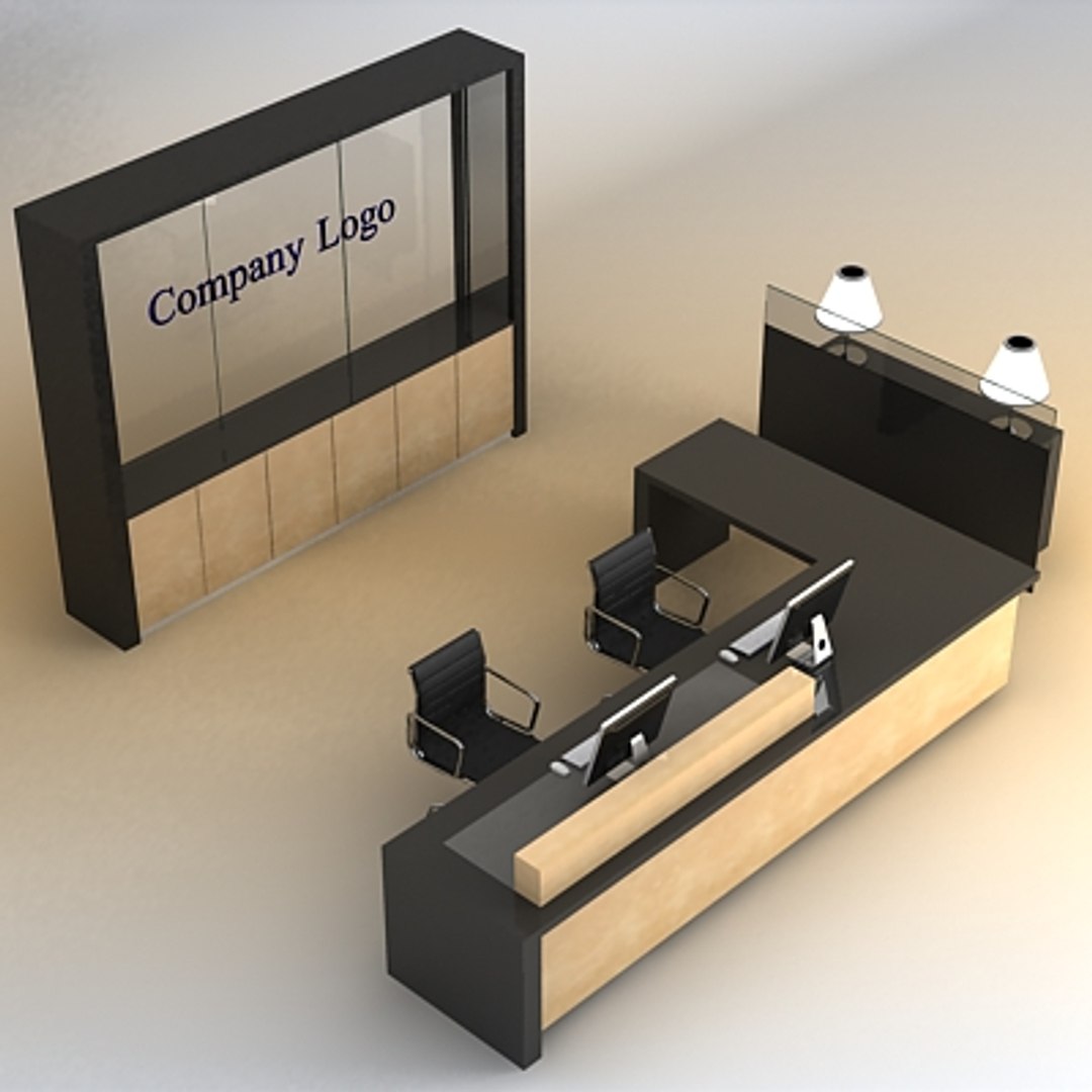 3d Reception Desk