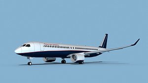 Airbus A220-300 Frontier 3D model