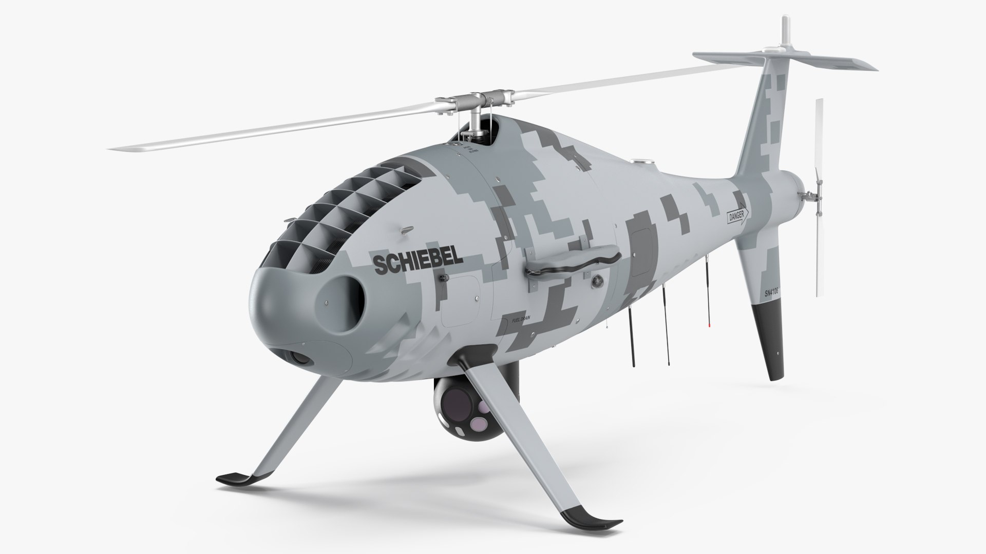 Schiebel Camcopter S100 UAV Finnish Coast Guard 3D model preview