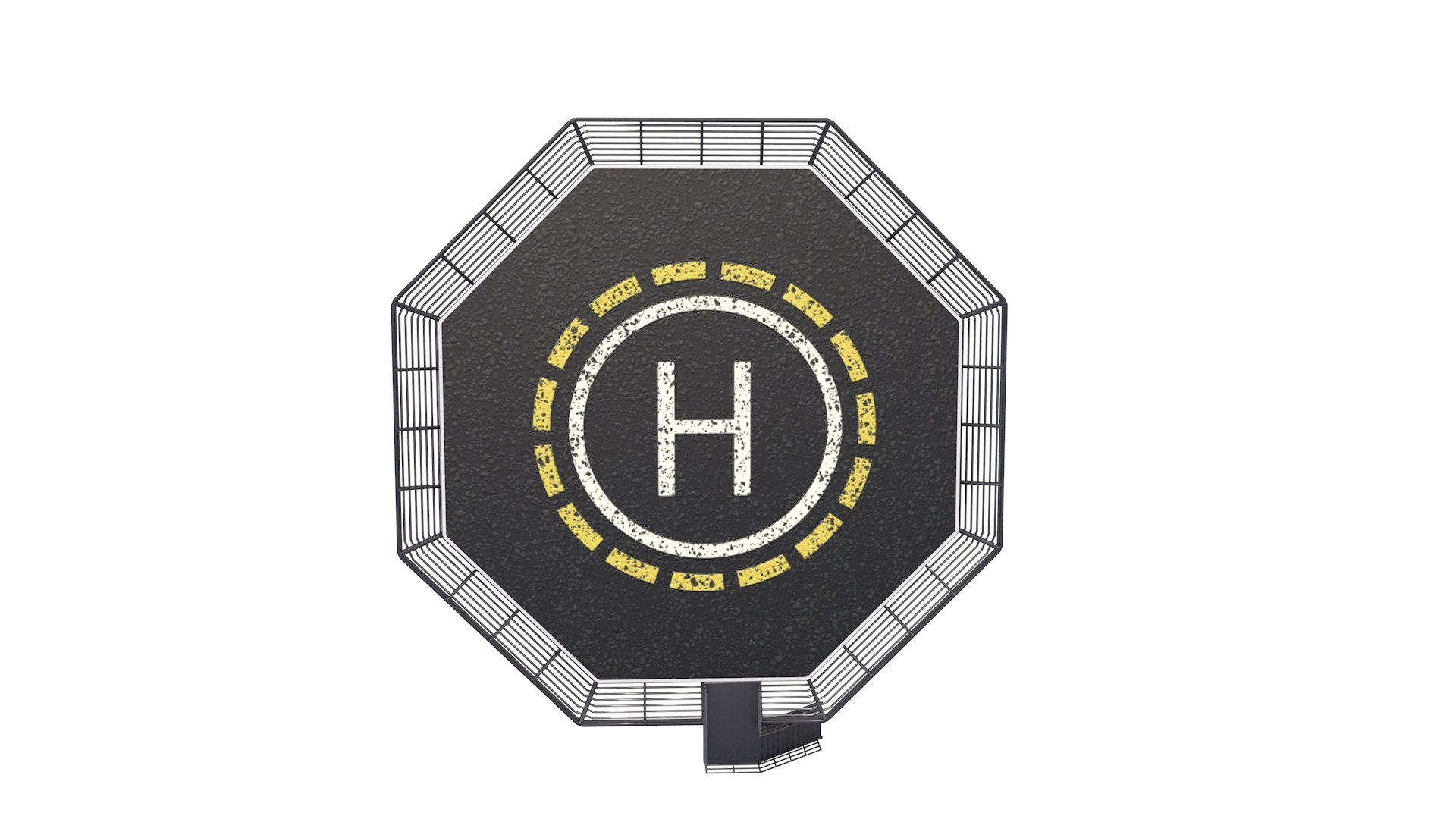 3D Heliport Model - TurboSquid 1955297