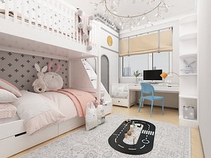 Kids Bedroom - Children Bedroom - 57 3D model