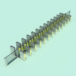 ticket barrier 3D