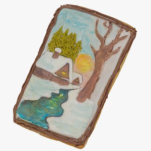 3D christmas cookie 02 raw