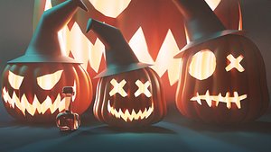 Halloween Pumpkin 3D model