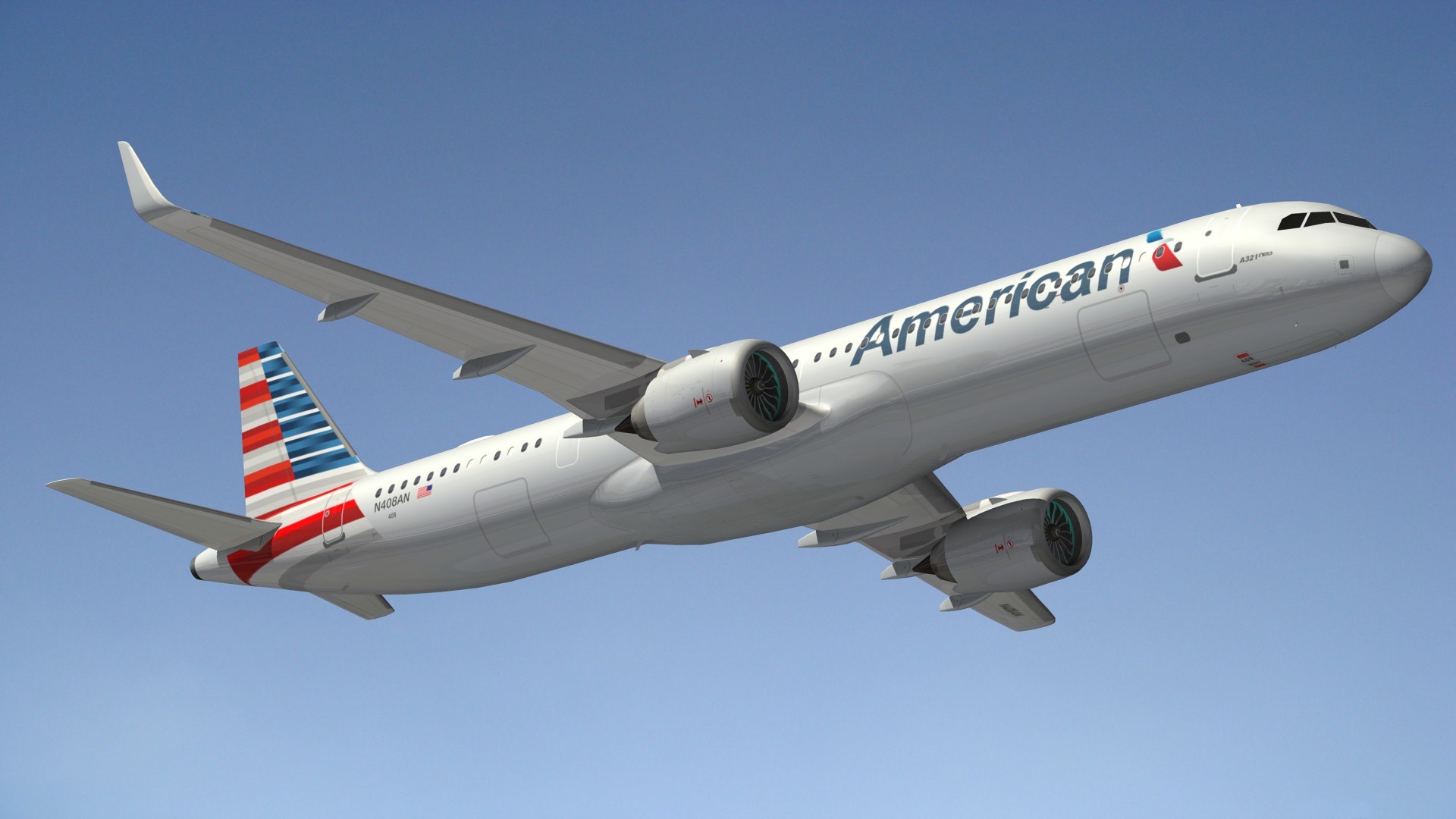 A321Neo American Airlines 3D Model - TurboSquid 2077972