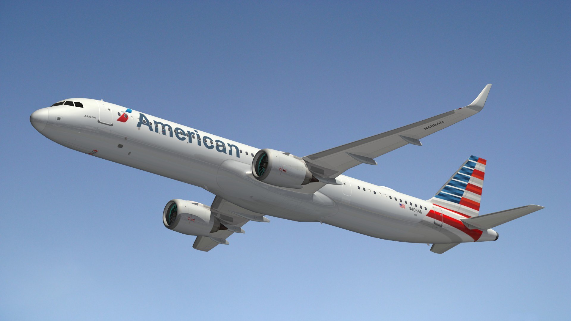 A321Neo American Airlines 3D Model - TurboSquid 2077972