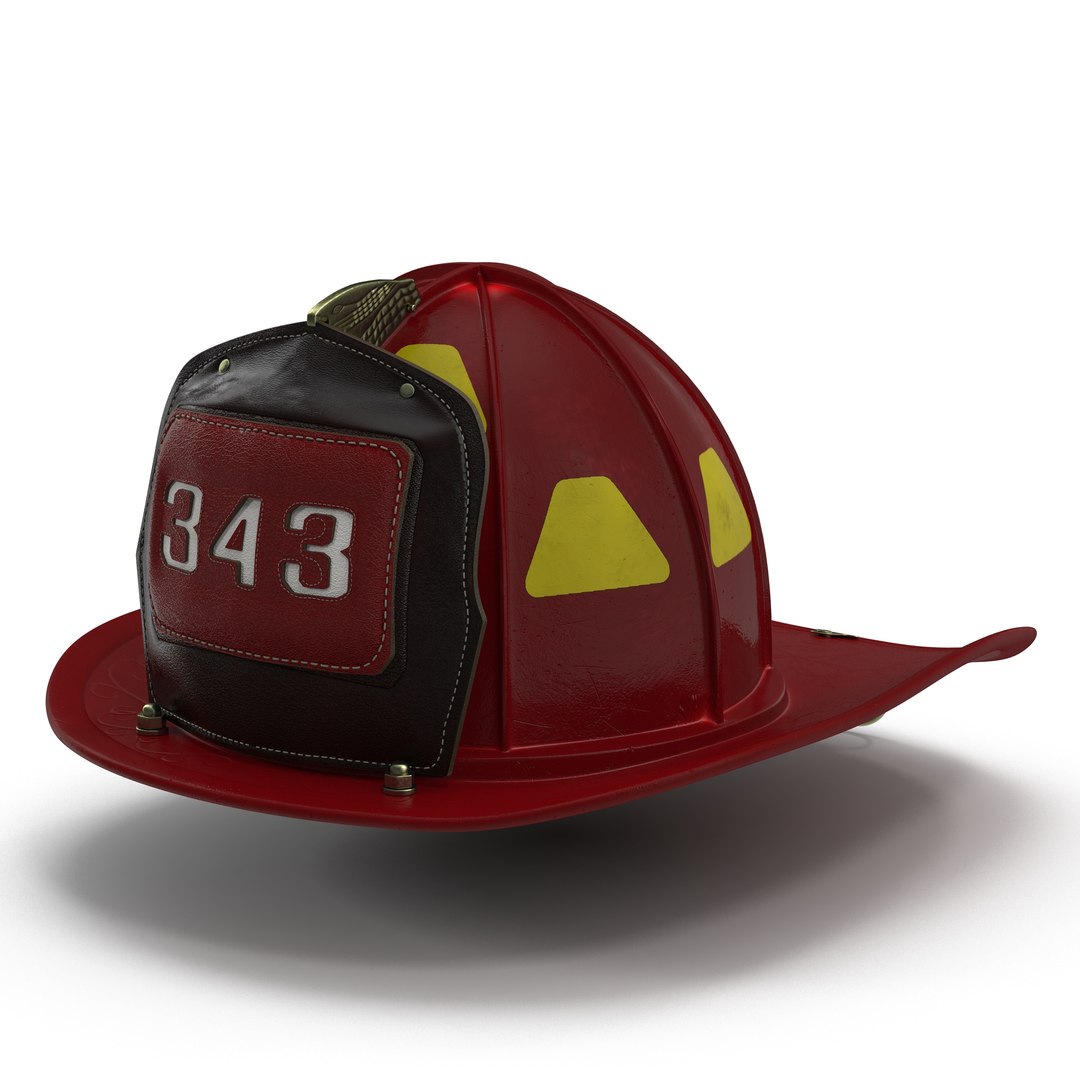 Fire Helmet 4 3D model preview