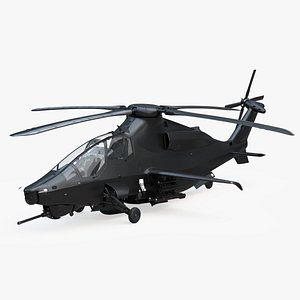 Military Attack Helicopter with Weapon
