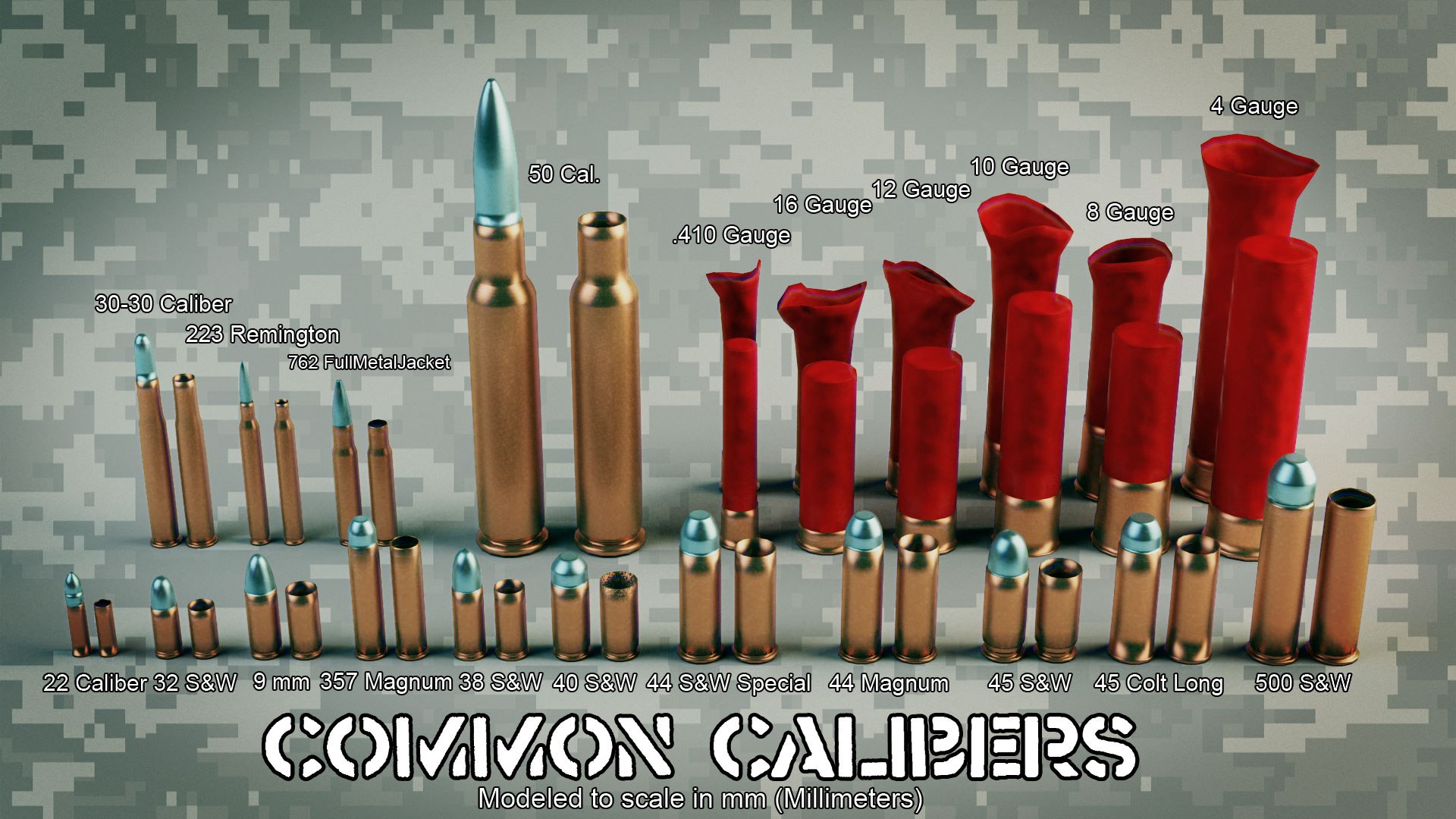 Common Calibers Vfx 3d Max